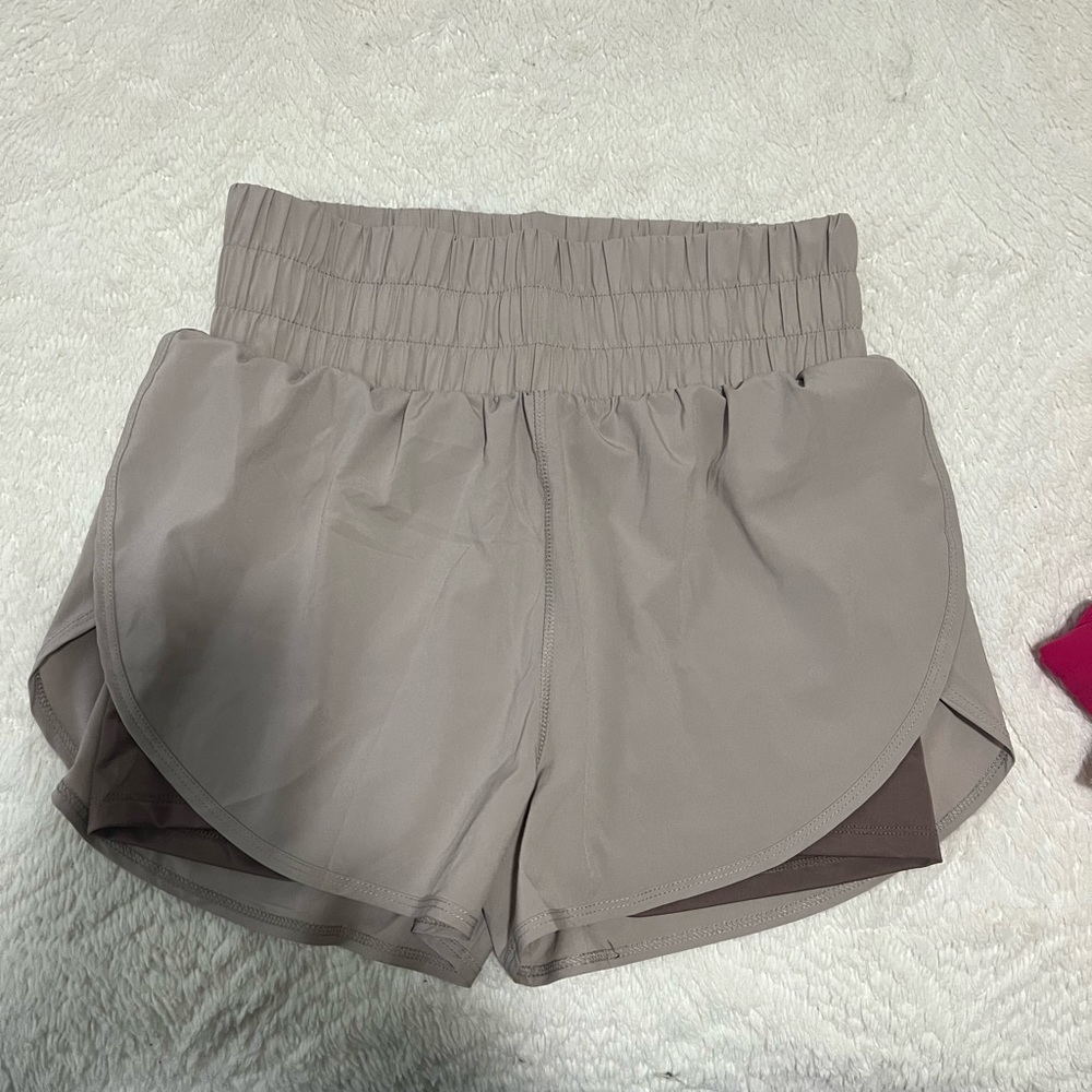 Vitality athletic shorts with built in spandex